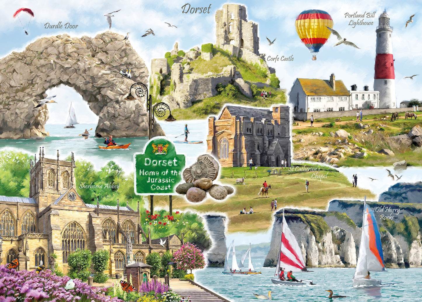 Dorset Montage - 1000 Piece Jigsaw Puzzle