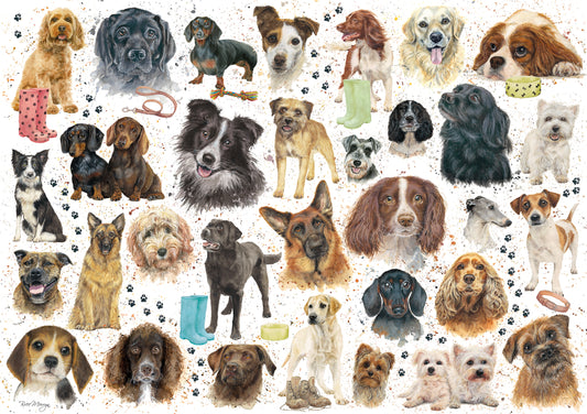 Bree Merryn - Dog Montage - 1000 Piece Jigsaw Puzzle