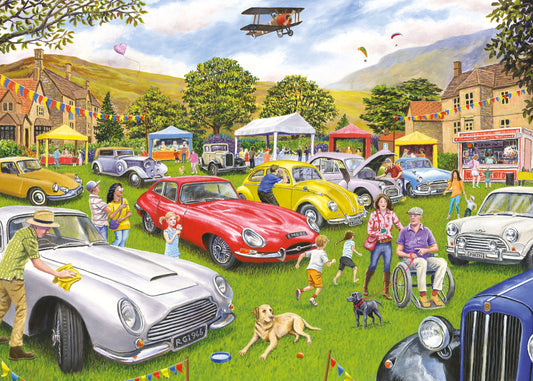 Village Motor Show - 1000 Piece Jigsaw Puzzle