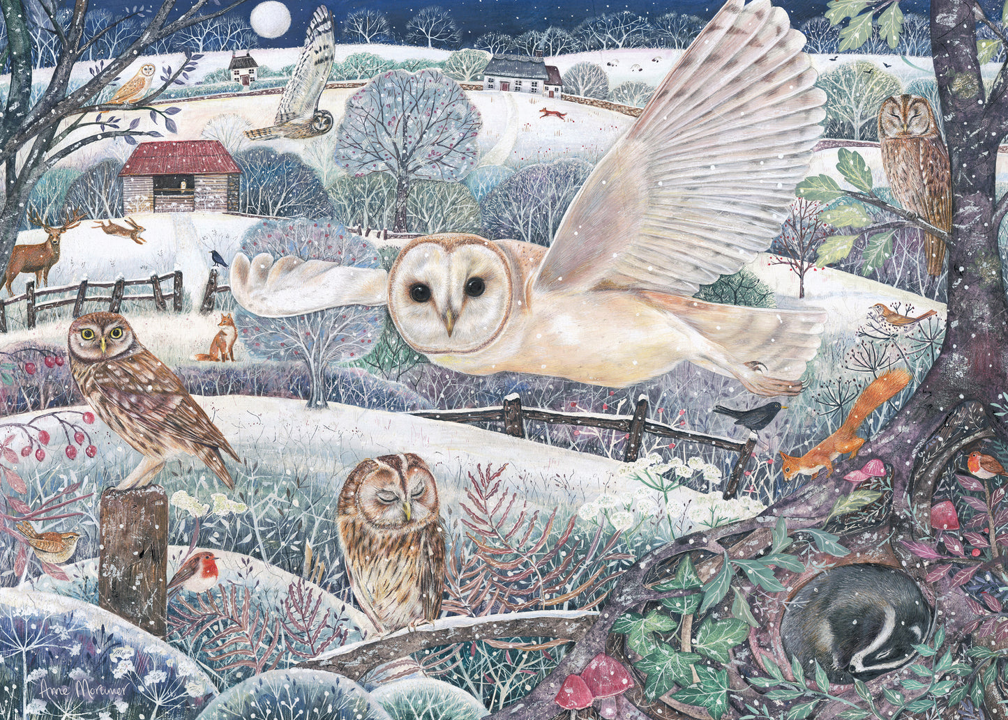 Owl Flight - 1000 Piece Jigsaw Puzzle