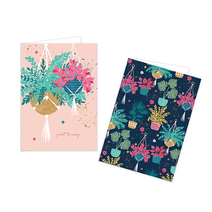 Notecard Pack (12 Cards) - Happy Plants