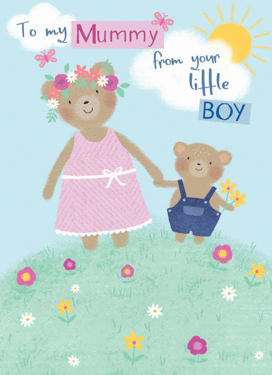 Mother's Day Card - Little Boy Bear