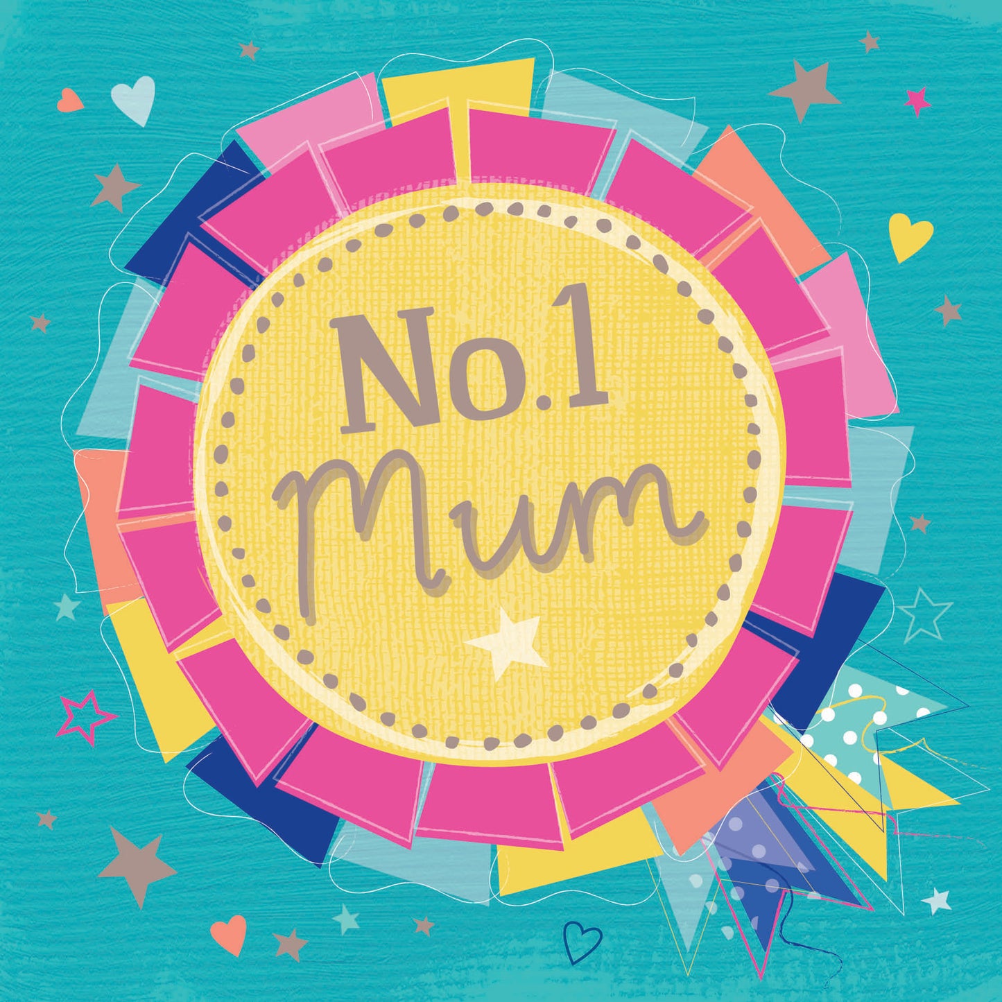 Mother's Day Card - No.1 Rosette