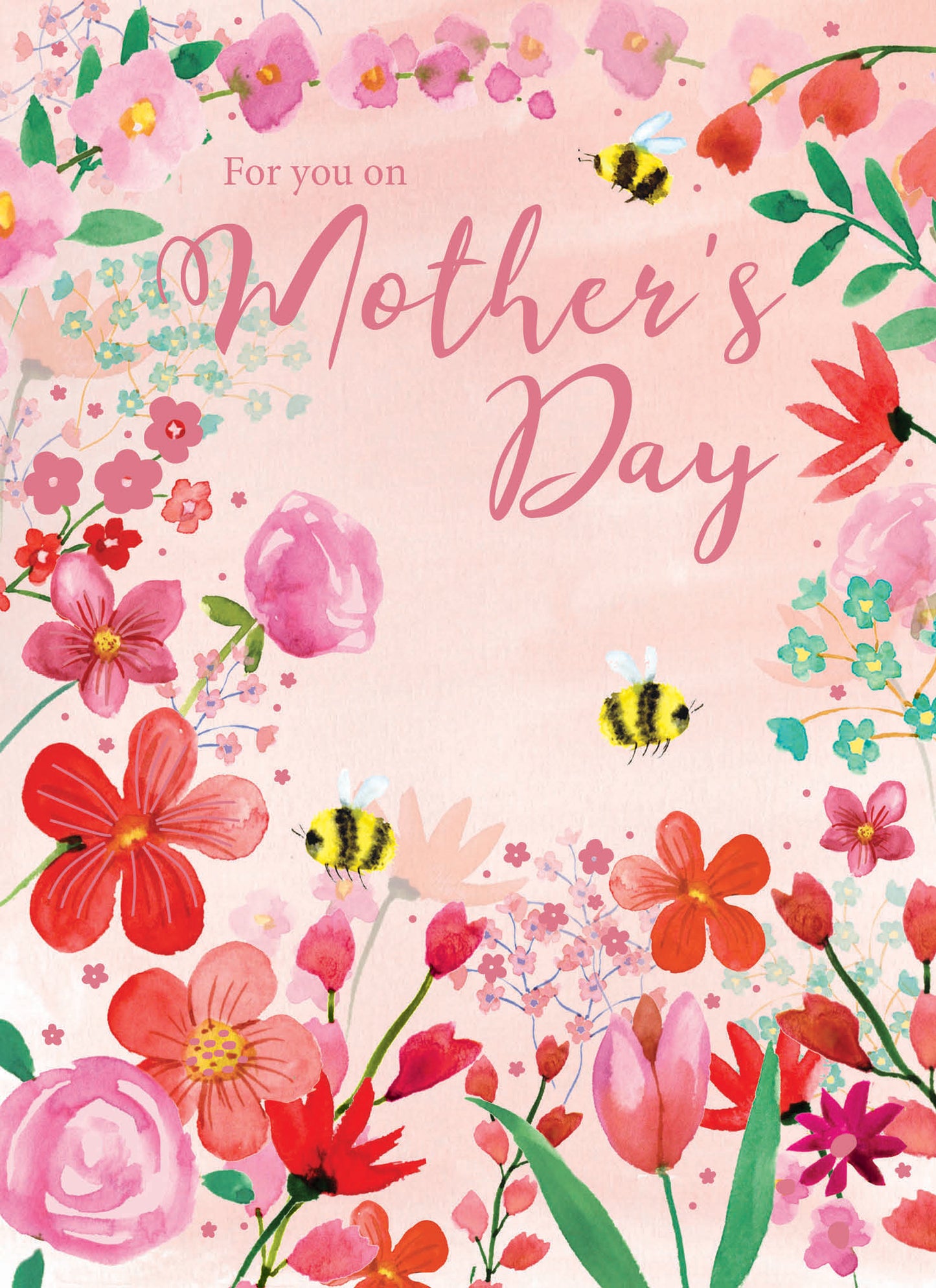 Mother's Day Card - Bee Floral