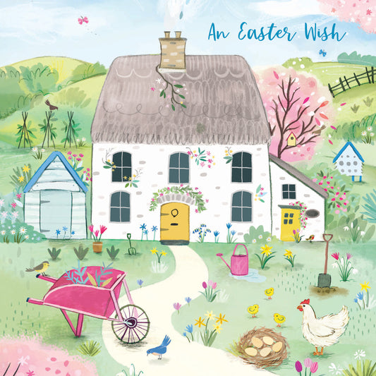 Easter 5 Card Pack - Spring Cottage