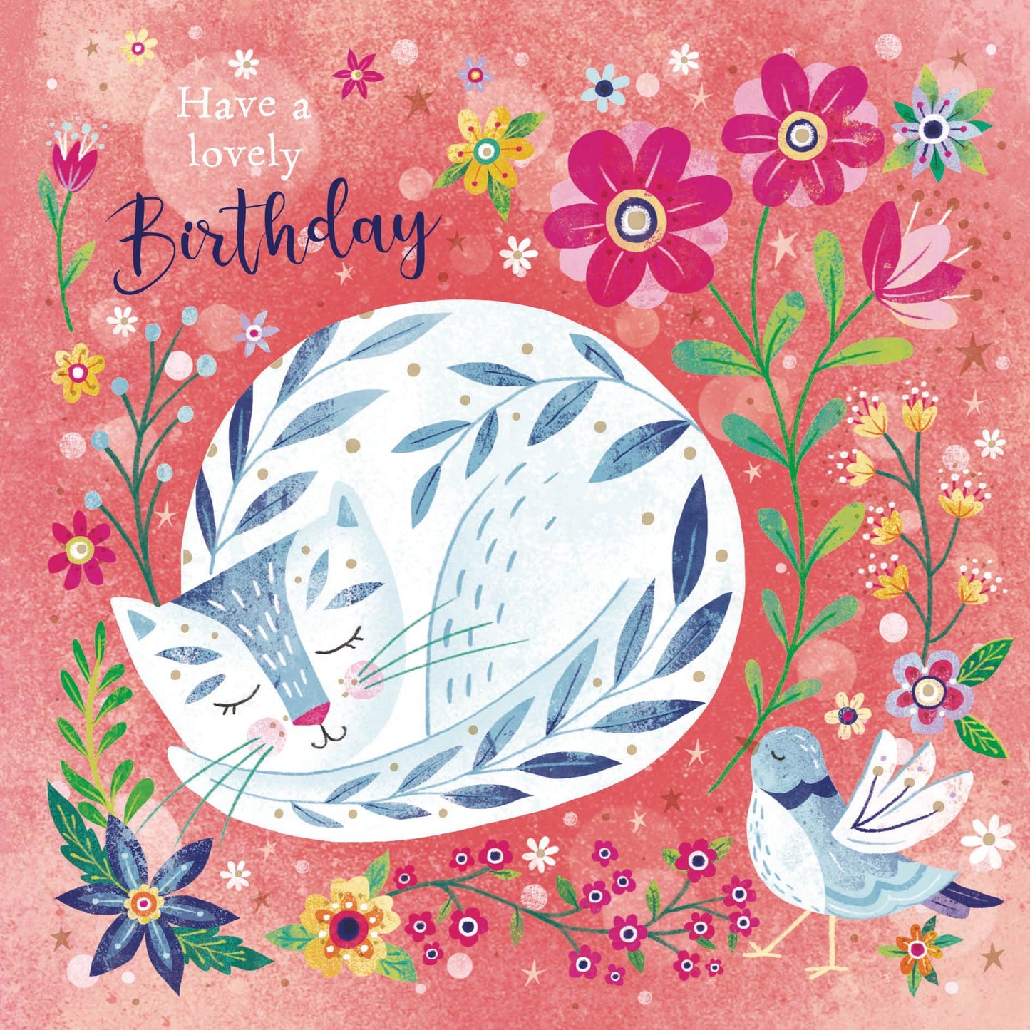 Flower Festival Card Collection - Floral Cat