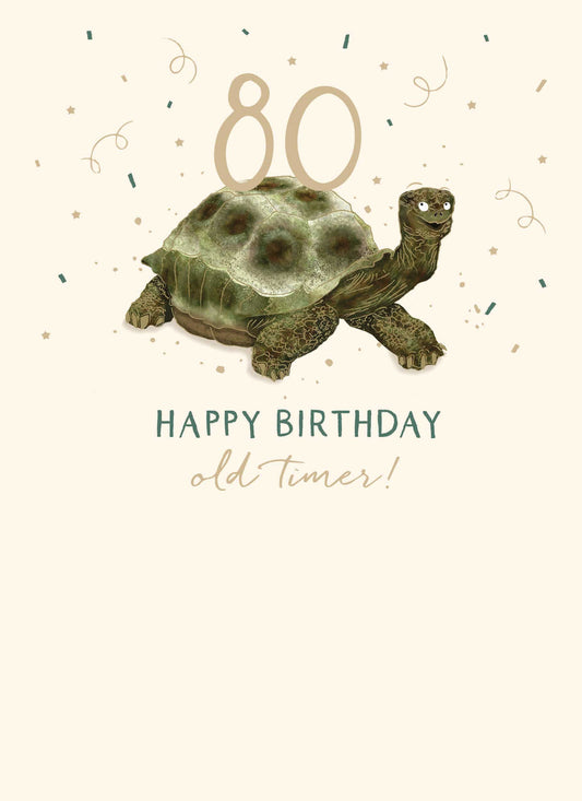 Age to Celebrate - 80 - Old Timer Tortoise