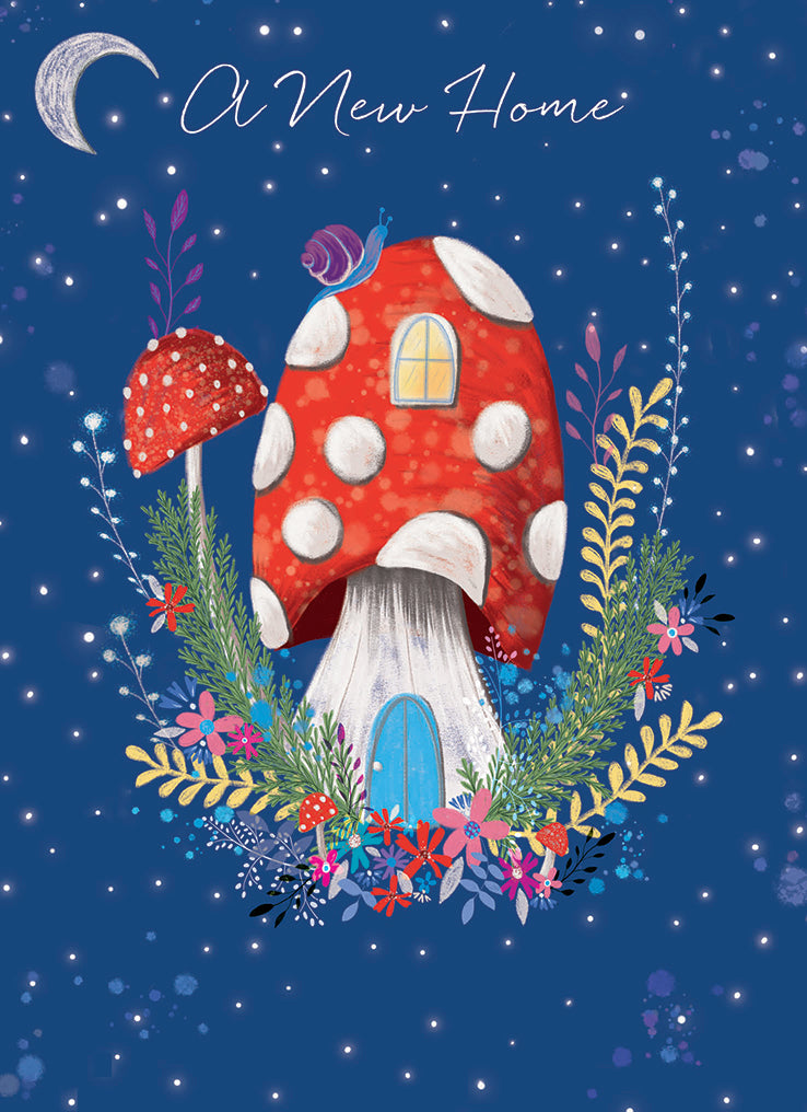 New Home Card - Toadstool House