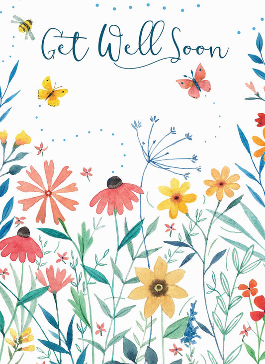 Get Well Soon Card - Get Well Flowers