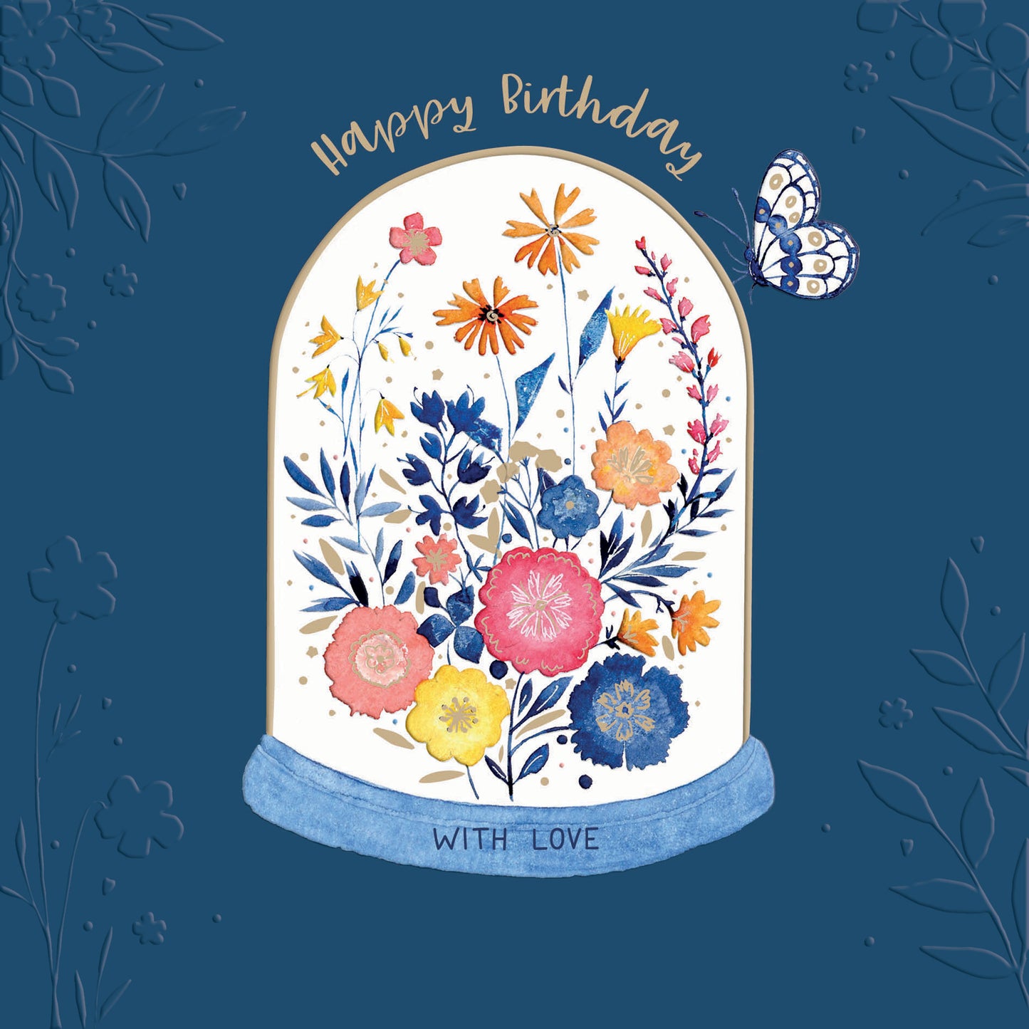 Blue Willow Card Collection - Floral Terrarium