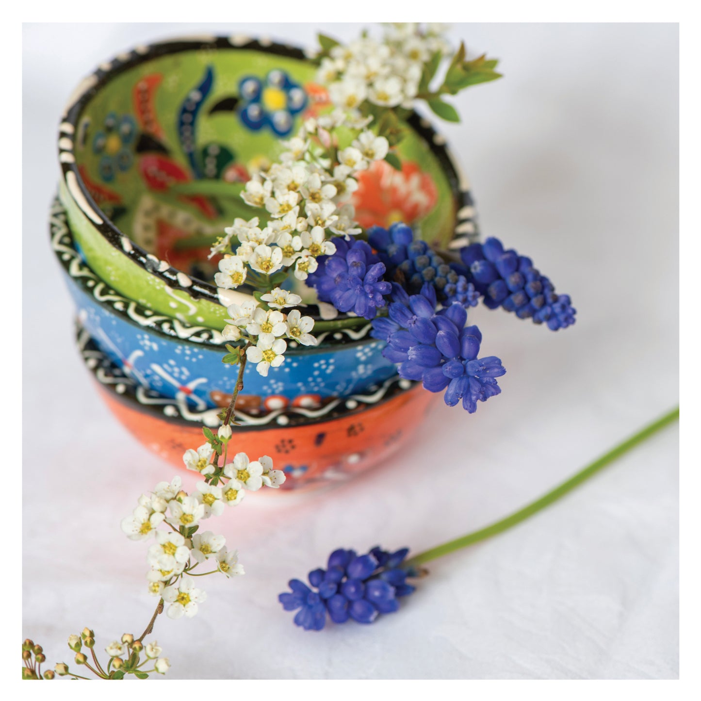 The Garden Studio Card - Muscari with Italian Bowls