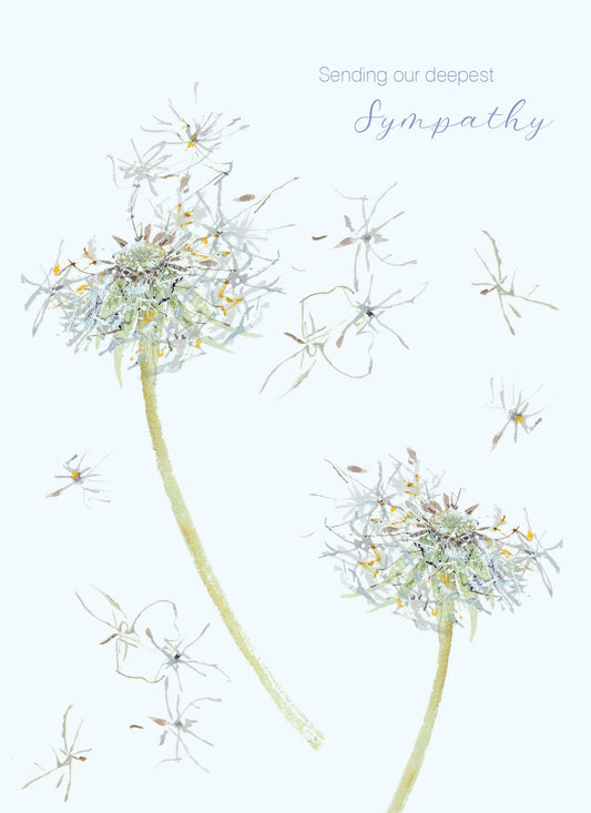 Sympathy Card - Dandelion Clock