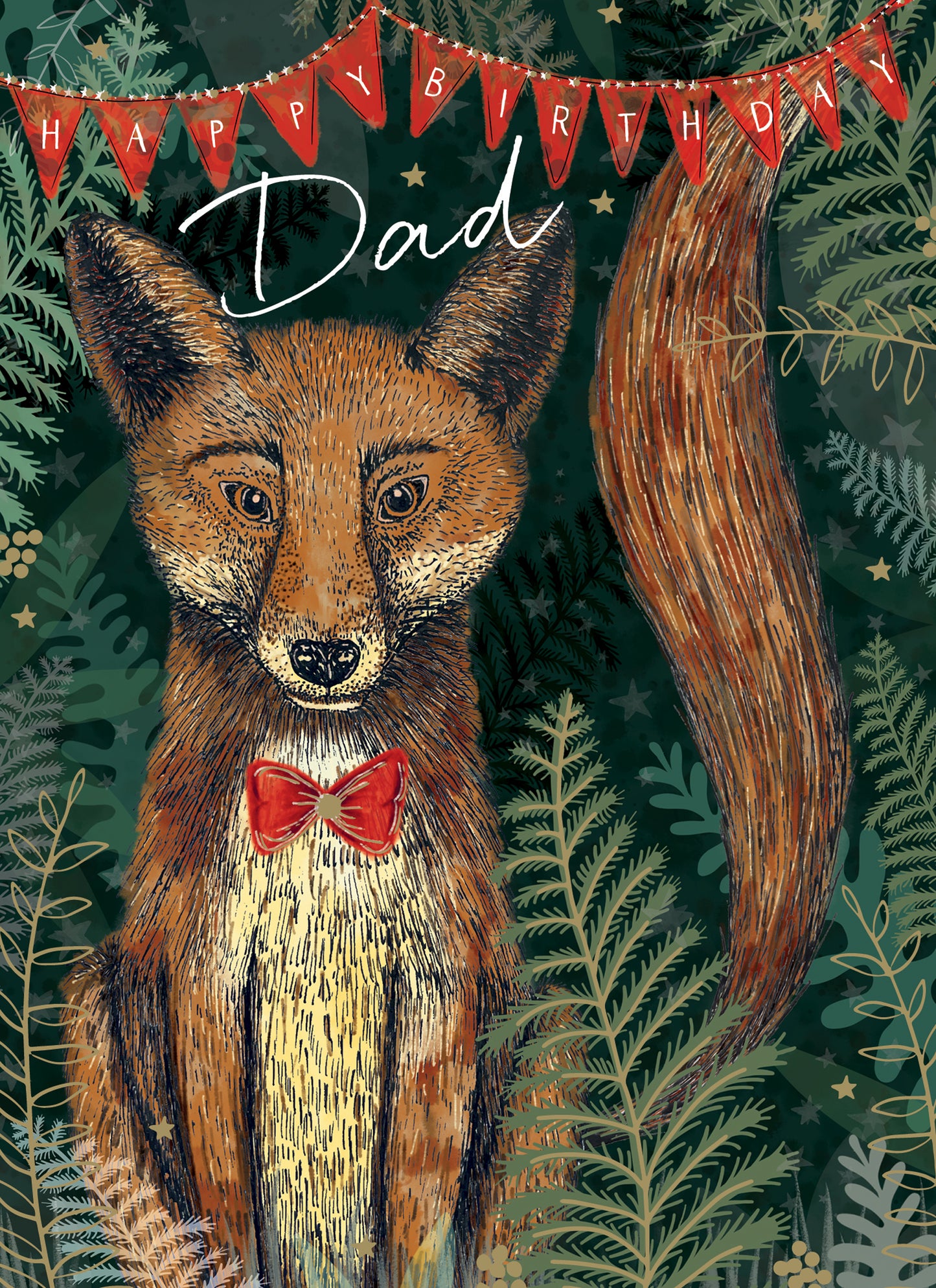 Family Circle Card - Dad - Fox