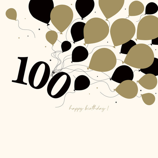 Age to Celebrate - 100 - Gold Balloons