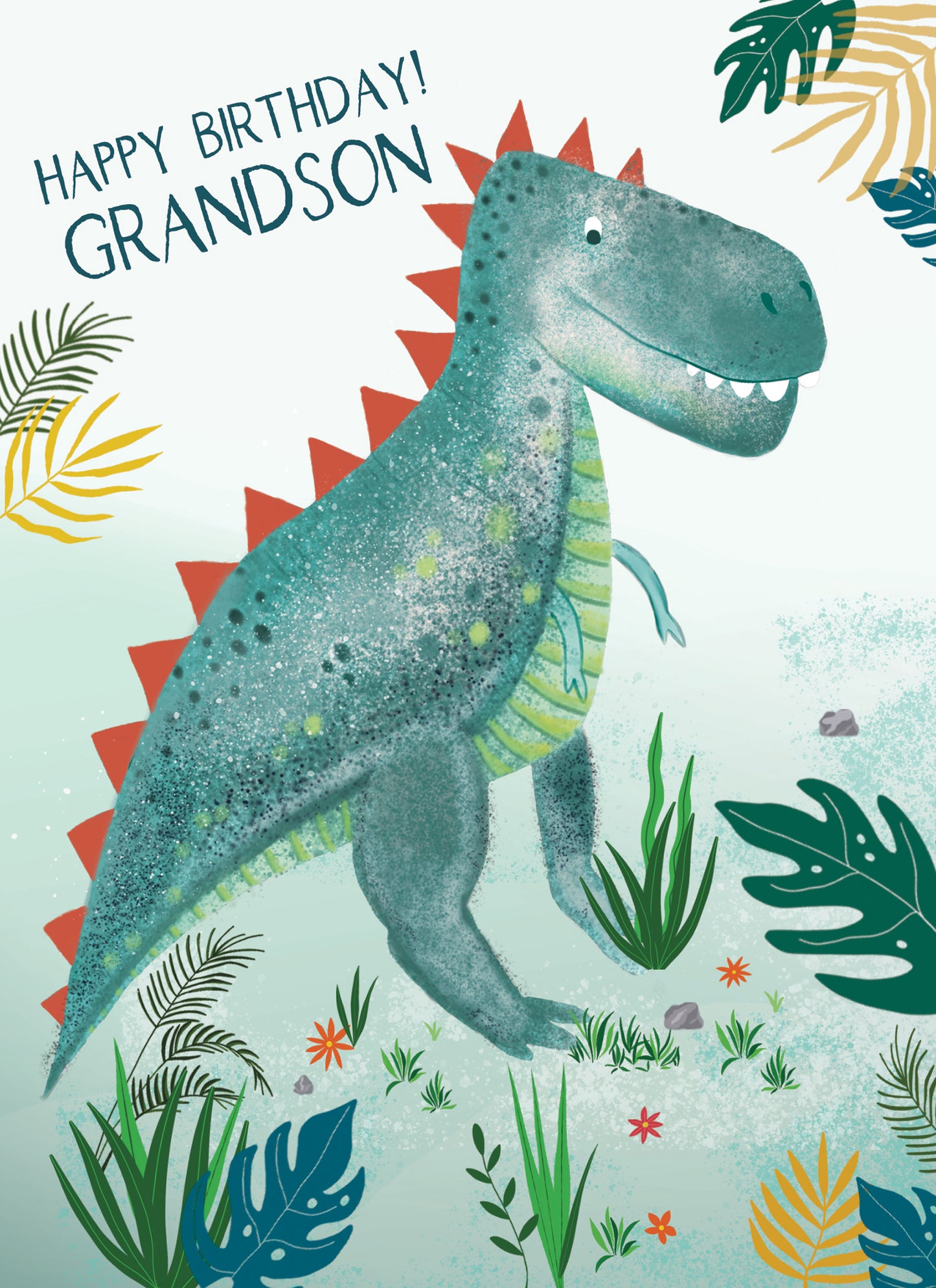 Family Circle Card - Grandson - Dinosaur