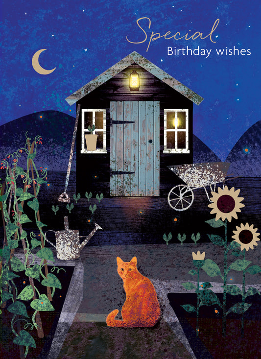 Midnight Wishes Card Collection - Cat & Shed