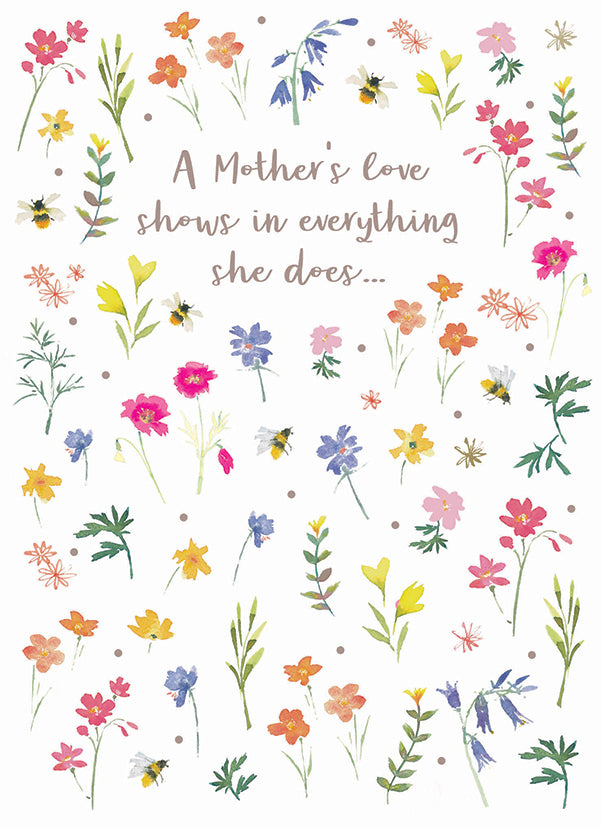 Mother's Day Card - Flower Stems