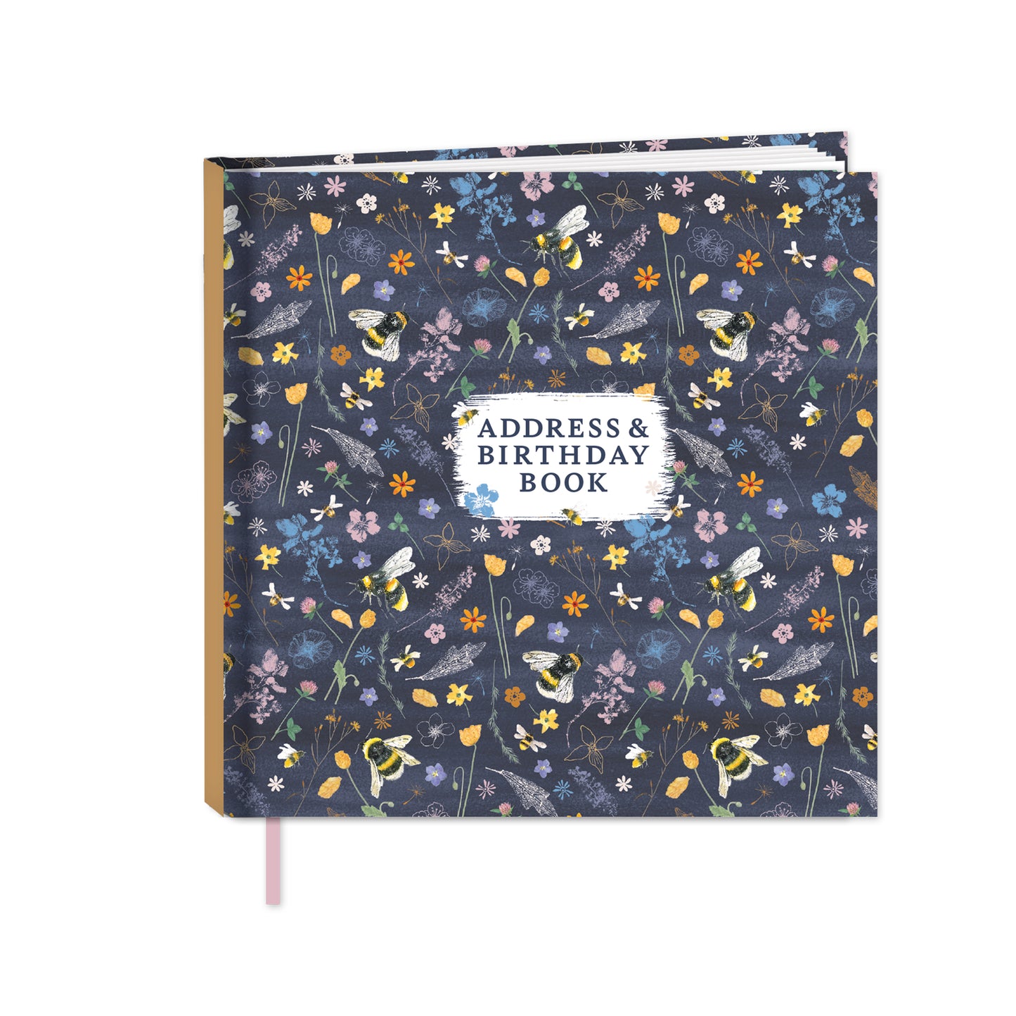 RSPB Beyond The Hedgerow Stationery - Address & Birthday Book - Bees Amongst Flowers