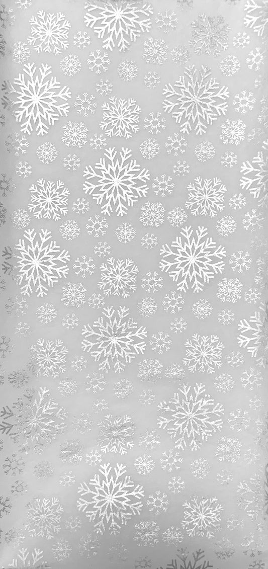 Tissue Pack - Xmas Silver Snowflakes (3 Sheets)