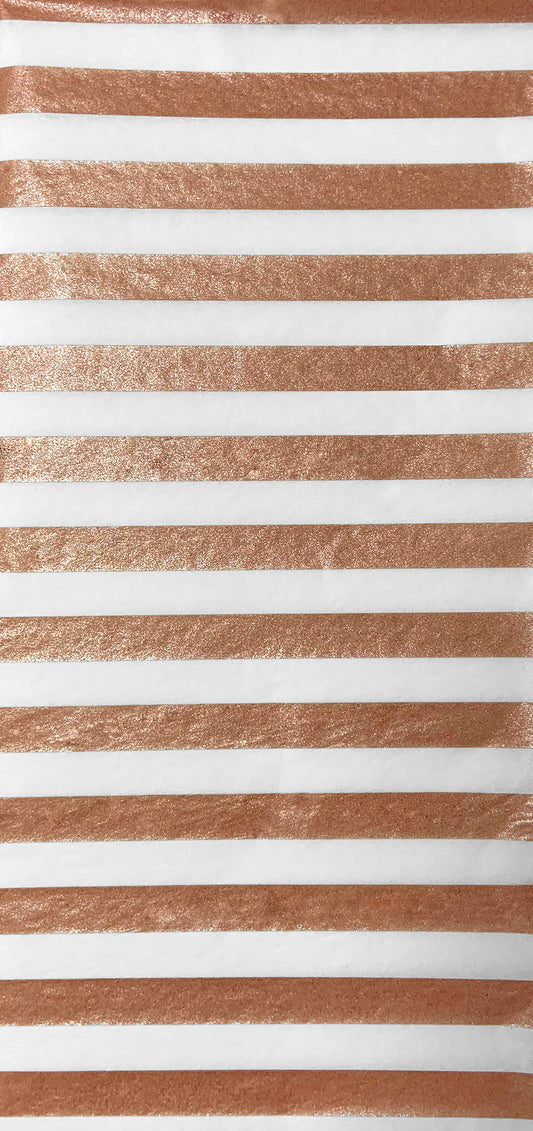 Tissue Pack - Rose Gold Stripe (3 Sheets)