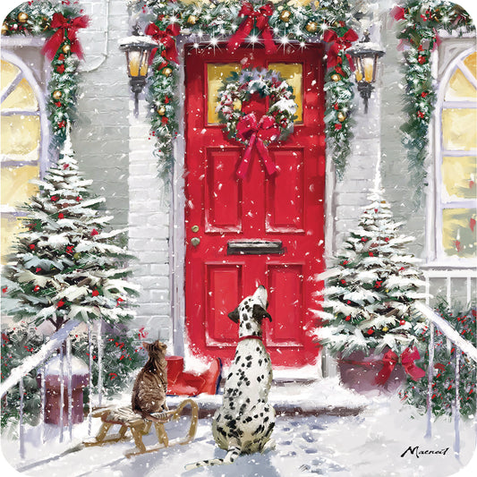 Luxury Christmas Card Pack - Doorstep Visitors