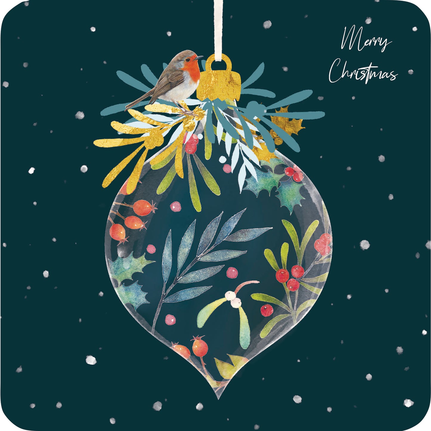 Luxury Christmas Card Pack - Rosehips & Robins