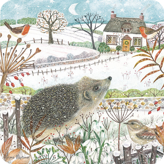 Luxury Christmas Card Pack - Country Hedgehogs