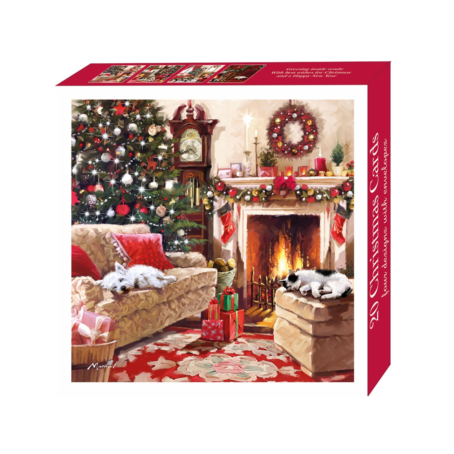 Assorted Christmas Cards - Fireside Naps