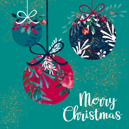 Assorted Christmas Cards - Wreath & Baubles