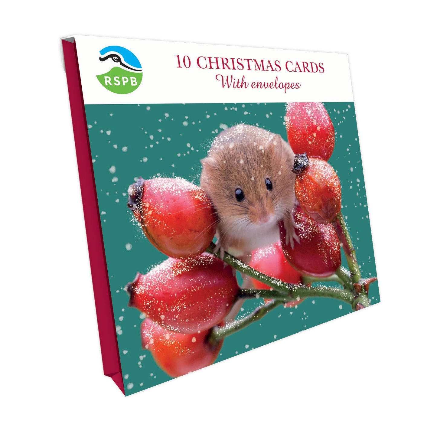 Harvest Mouse - RSPB Small Square Christmas 10 Card Pack