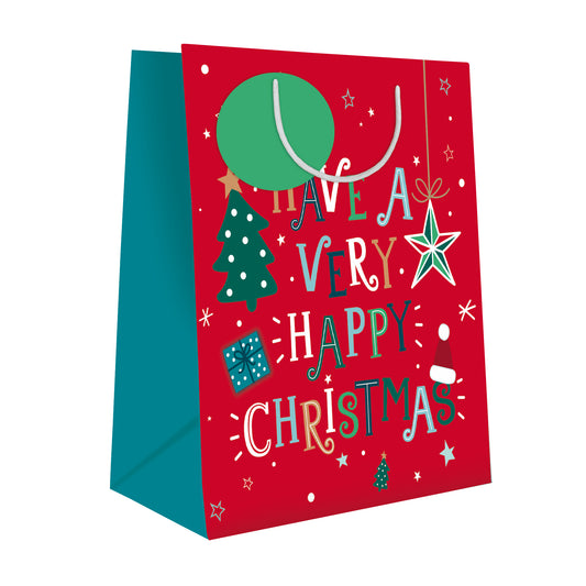 Xmas Gift Bag (Medium) - Christmas Text