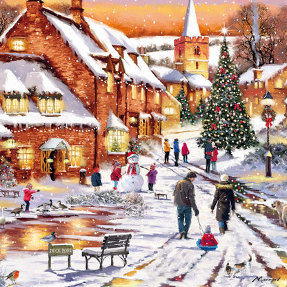 Assorted Christmas Cards - Sunset Scene