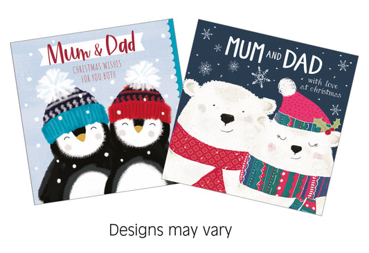 Christmas Card (Single) - Mum & Dad