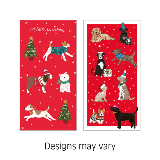 Christmas Card (Single) - Money Wallet Pack - Dogs