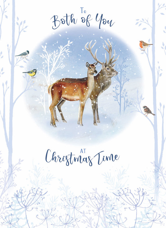 Christmas Card (Single) - Both Of You - Stag, Deer & Birds