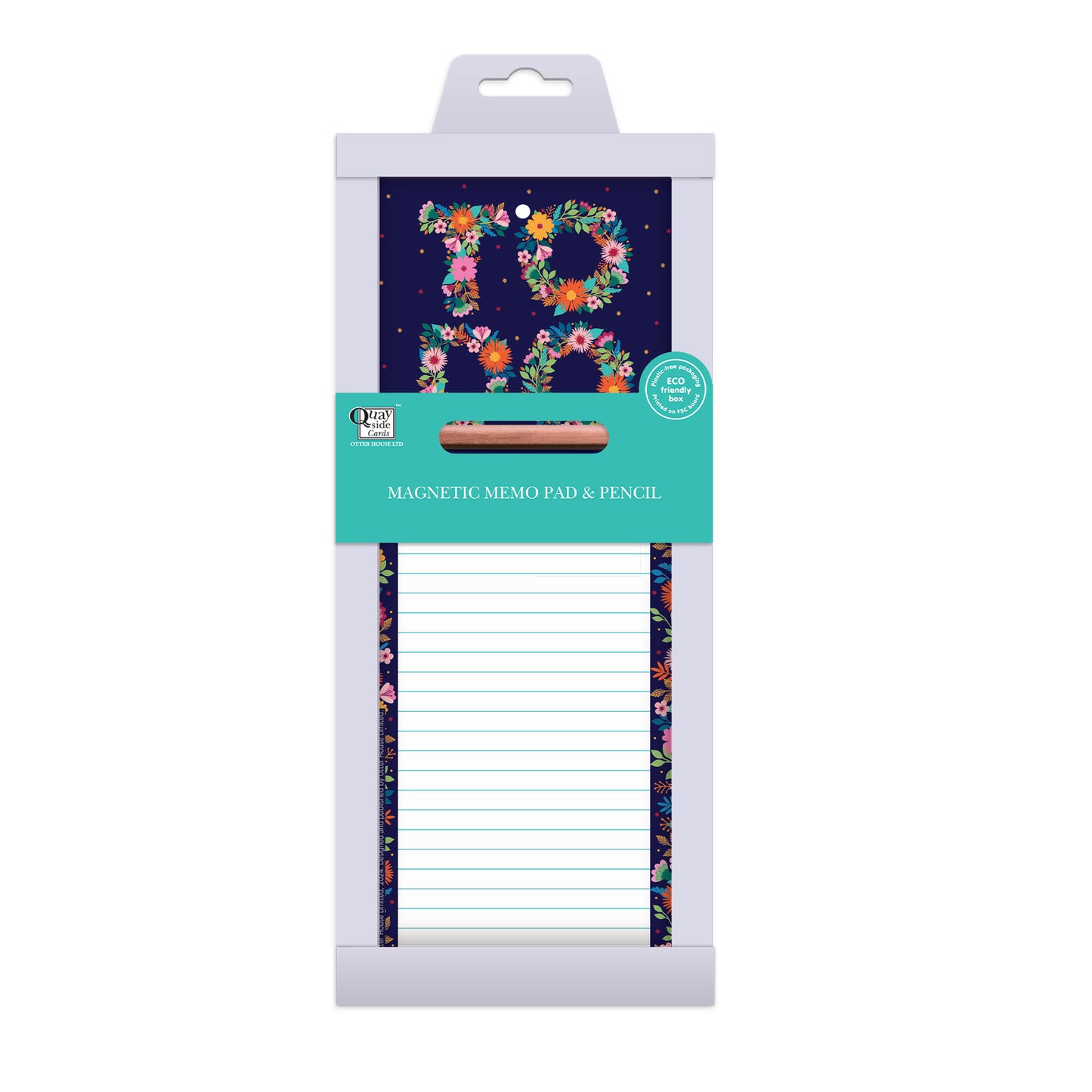 Magnetic Memo Pad - Floral To Do