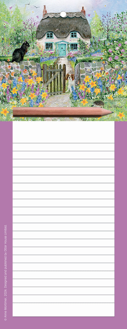 Magnetic Memo Pad - Country Cottage