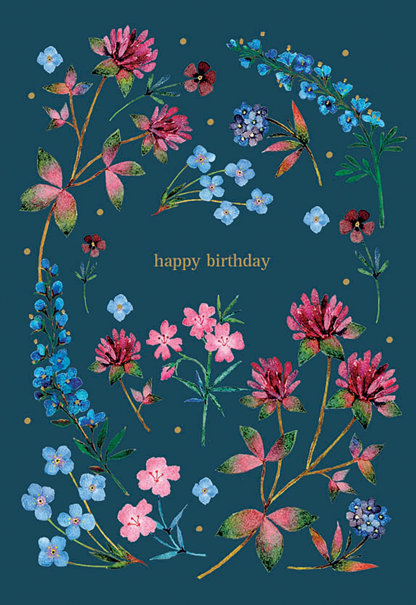 Meadow & Seashore Card Collection - Navy Floral