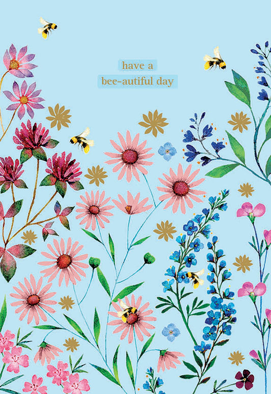 Meadow & Seashore Card Collection - Floral Bees