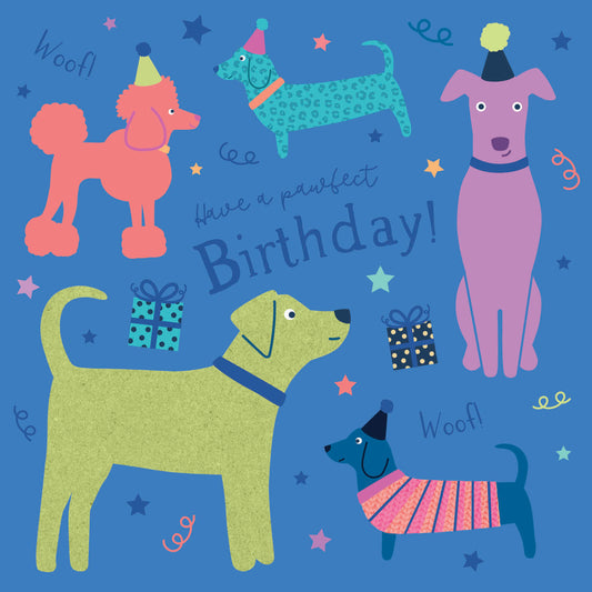 Pattern Happy Card Collection - Party Dogs