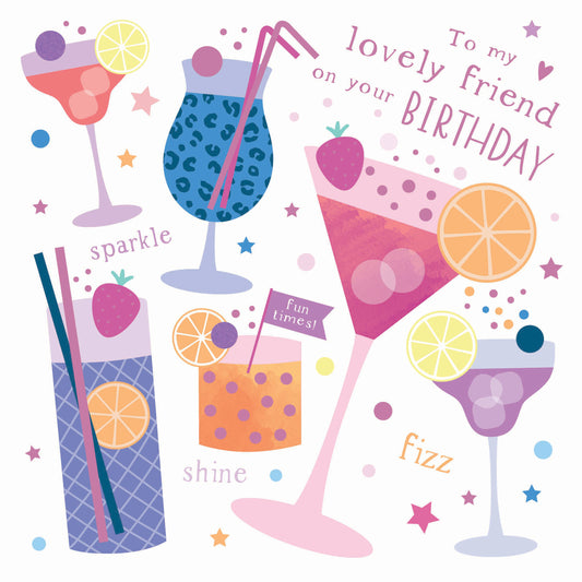 Pattern Happy Card Collection - Birthday Cocktails