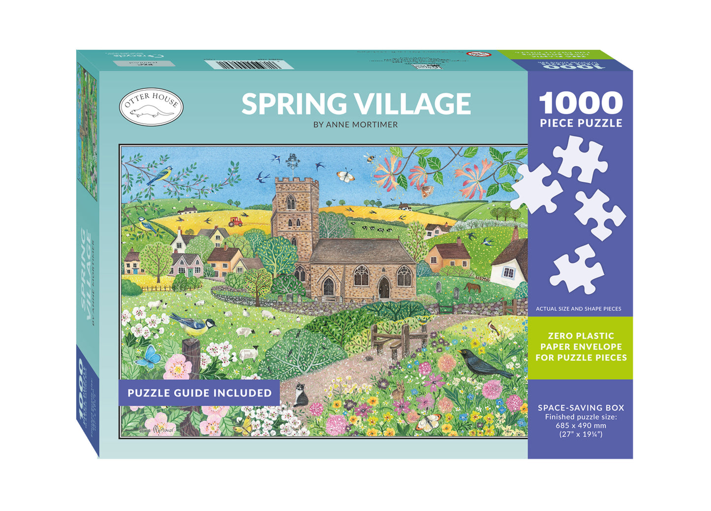 Spring Village - 1000 Piece Jigsaw Puzzle