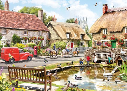 Nostalgic Village - 1000 Piece Jigsaw Puzzle