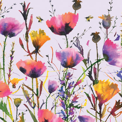 Notecard Pack (10 Cards) - Watercolour Poppies