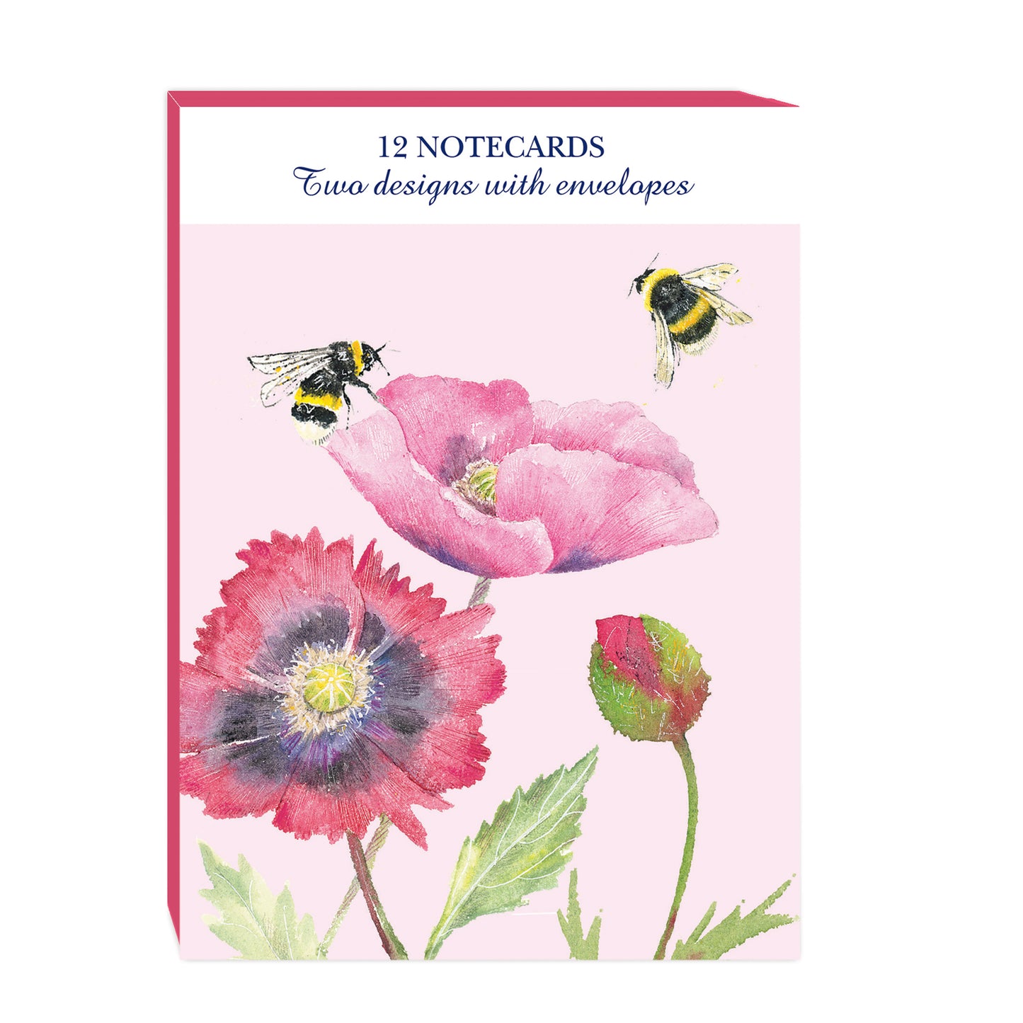 Notecard Pack (12 Cards) - Beautiful Blooms Poppies