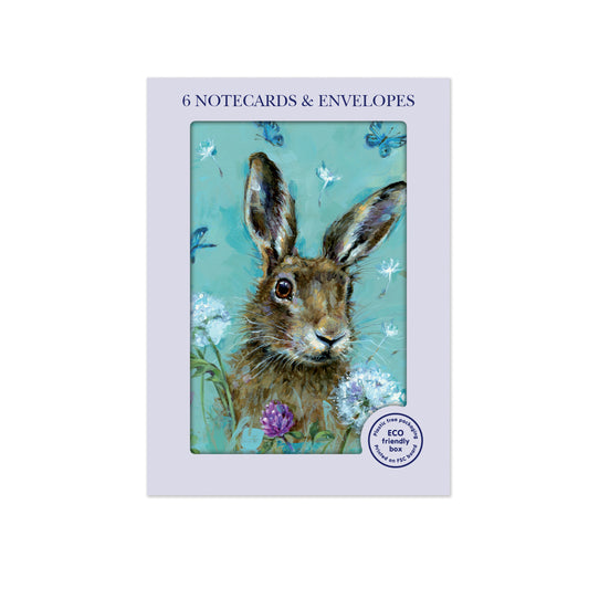 Mini Notecard Pack (6 Cards) - Hare