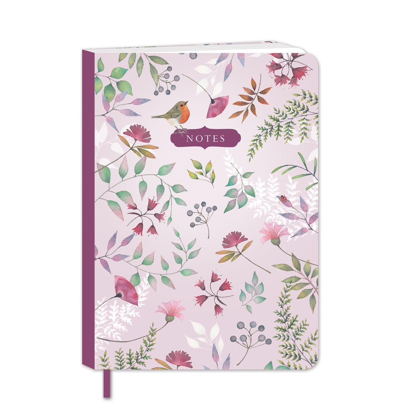 Vintage Garden Stationery - Softcover Notebook - Vintage Garden Robin