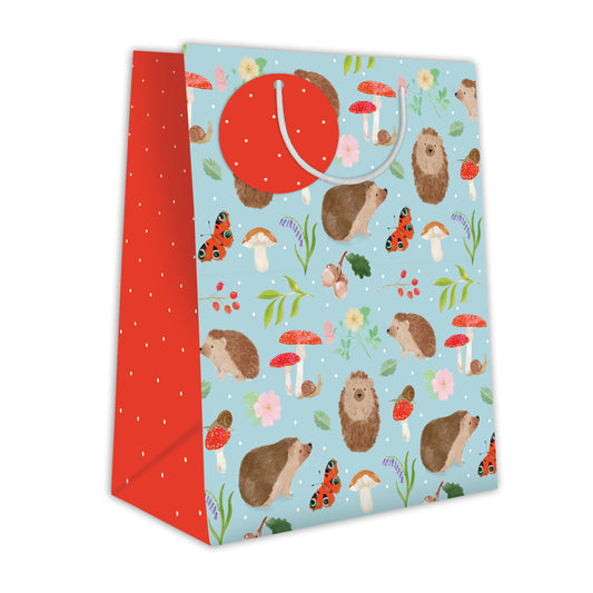 Gift Bag (Medium) - Hedgehogs & Toadstools