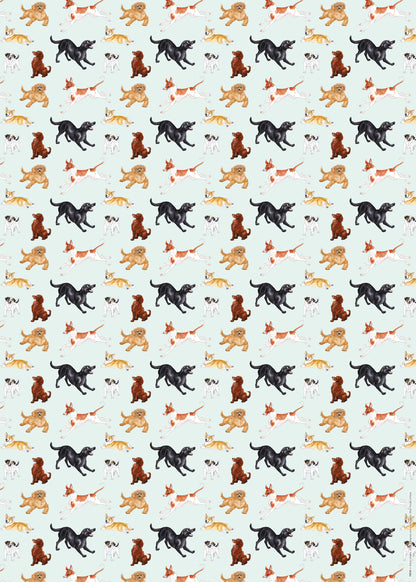 Gift Wrap & Tags - Alison's Animals Dog (2 Sheets & 2 Tags)