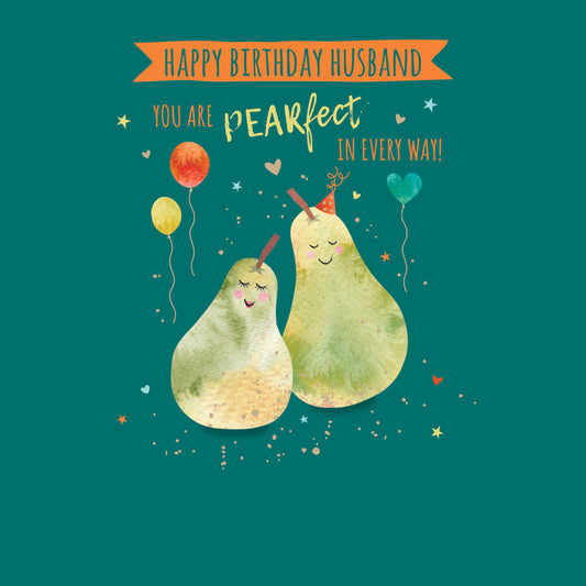 Family Circle Card - Husband - Pears & Balloons